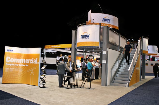 Double Decker Trade Show Display for VIP Meetings